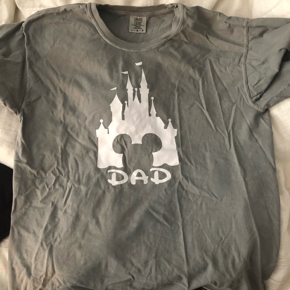 Dad Disney shirt with castle